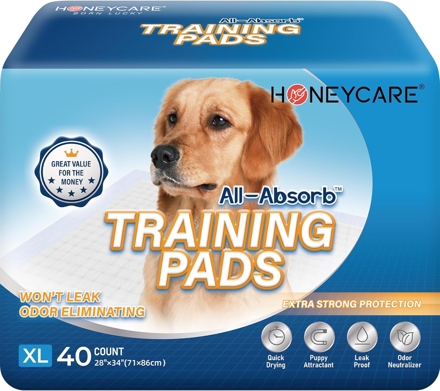 Extra Large Training Pads, 71Cm X 86Cm, 40-Count